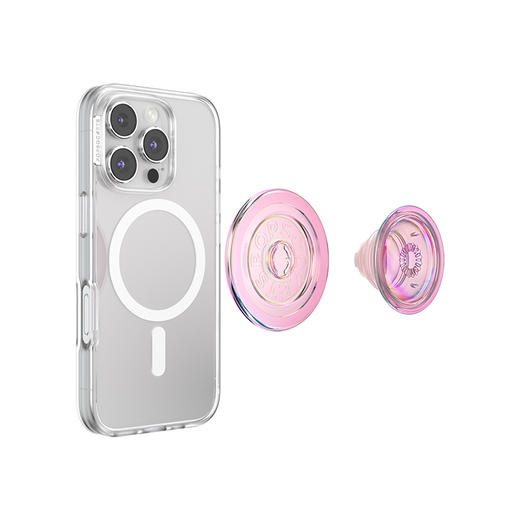 【光的舞会】光晕律动·粉·MagSafe圆啪嗒 MAGSAFE磁吸手机气囊支架 Round圆啪嗒系列 粉色 商品图3