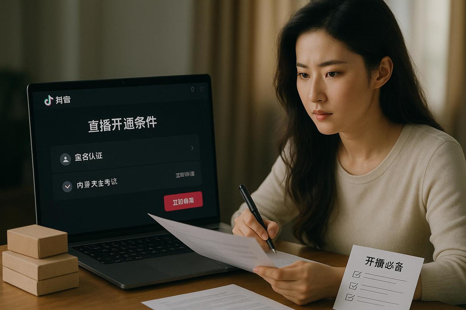 如何判断自己能否开通抖音直播卖货?