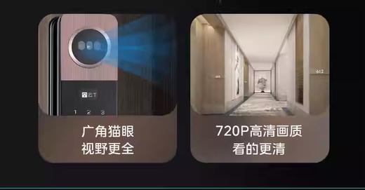 【北京】【鹿客云丁】智能锁K20pro 可视猫眼人脸识别屏幕家用门锁指纹防盗 商品图4