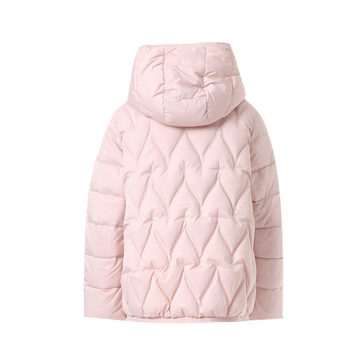 EITIE爱特爱大身条纹绗缝 线迹艺术感十足宽版高领兜帽凸显纤细脖颈H版型羽绒服8411110 商品图3