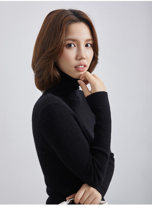 VogoPetite	堆堆领打底衫100%山羊绒针织衫	BP133E1706 商品图7