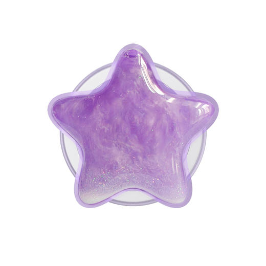 补货架到【光的舞会】瀑布星星·MagSafe圆啪嗒 MAGSAFE磁吸手机气囊支架 Round圆啪嗒系列 紫色 流沙 商品图2