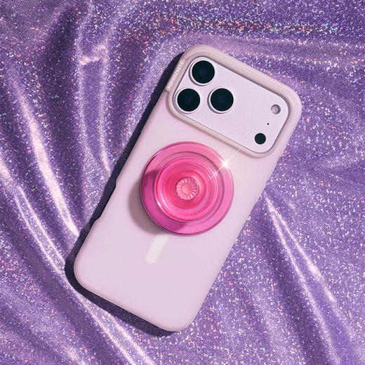 【光的舞会】光晕律动·粉·MagSafe圆啪嗒 MAGSAFE磁吸手机气囊支架 Round圆啪嗒系列 粉色 商品图1