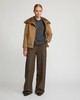 Yves Salomon - JACKET BLENDED CASHMERE /MINK - TOAST - 女装 - 夹克 - 棕褐色 商品缩略图2