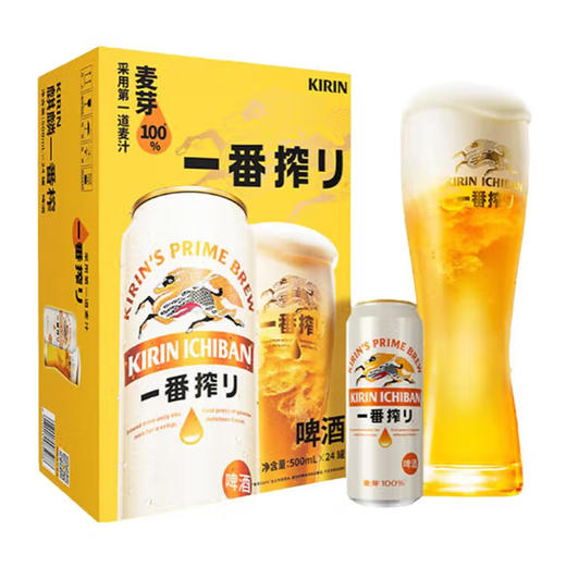 麒麟 11°P一番搾啤酒 500ml/1听/6听/12听/24听整箱 商品图2