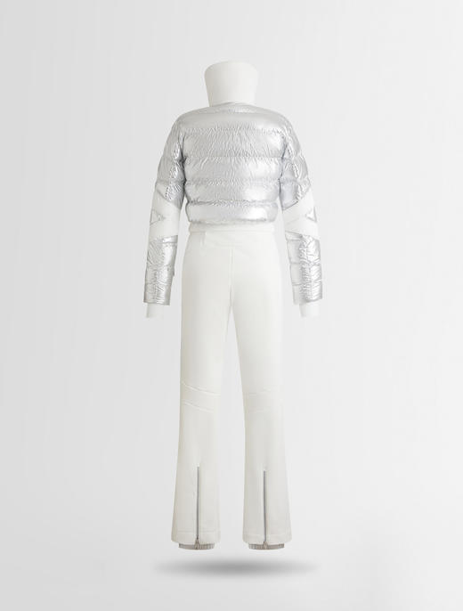 Fusalp - CLARISSE METAL - Metallic Silver/Neige - 女装 - 连体滑雪服 - 金属银/白色 商品图1