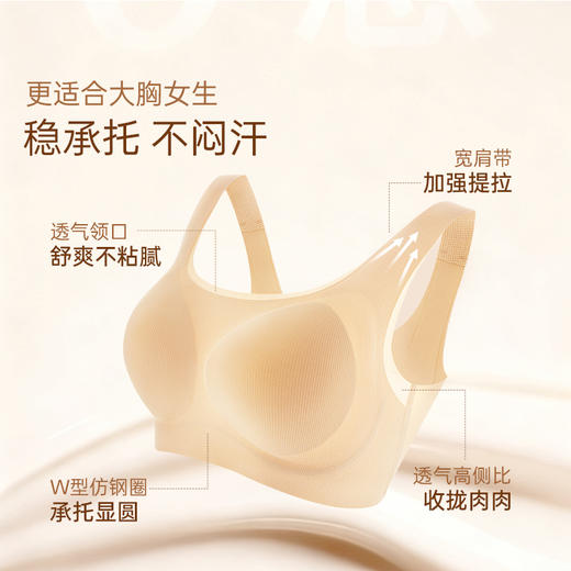 [T恤杯2.0]0感无痕杯文胸粉底液薄款舒适大胸 商品图2
