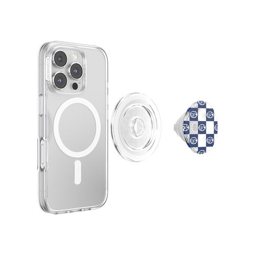 【快餐秘密俱乐部】蓝色格纹·MagSafe圆啪嗒 泡泡骚 x Jordan Howlett MAGSAFE磁吸手机气囊支架 Round圆啪嗒系列 蓝色 格纹 商品图3