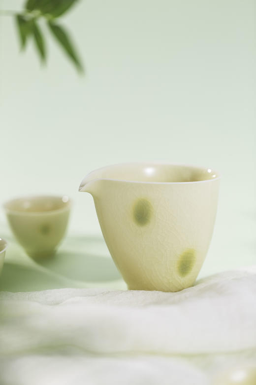 非遗手作 泥人刘 长沙窑 青绿彩 点彩套装  三件套 商品图3