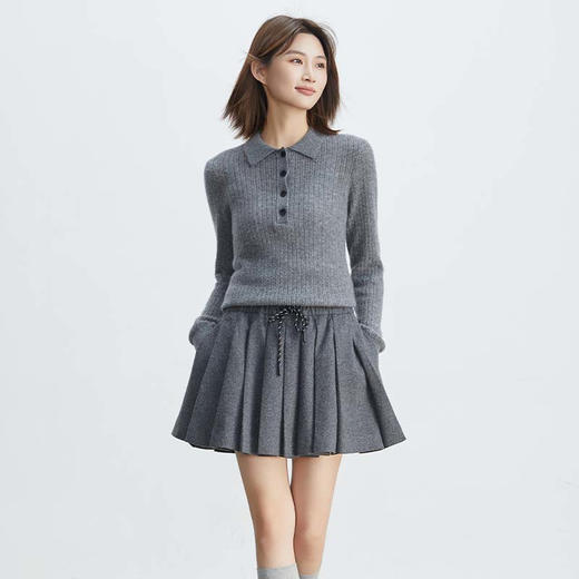 VogoPetite	POLO领气质毛衫100%山羊绒	BP133F1605 商品图1