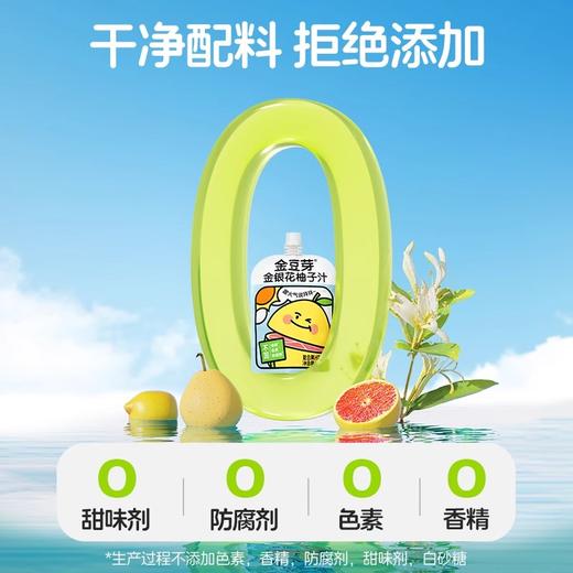 100ml金豆芽袋装金银花柚子汁 开袋即食清润 商品图5