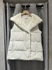 Yves Salomon - VEST MATTE TECHNICAL FABRIC - MILK - 女装 - 背心 - 白色 商品缩略图0