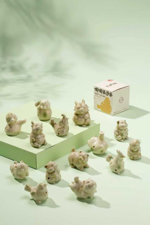 非遗手作  泥人刘  长沙窑 嘟嘟长沙兽 多用途陶瓷摆件 茶宠 多功能口哨 商品图2
