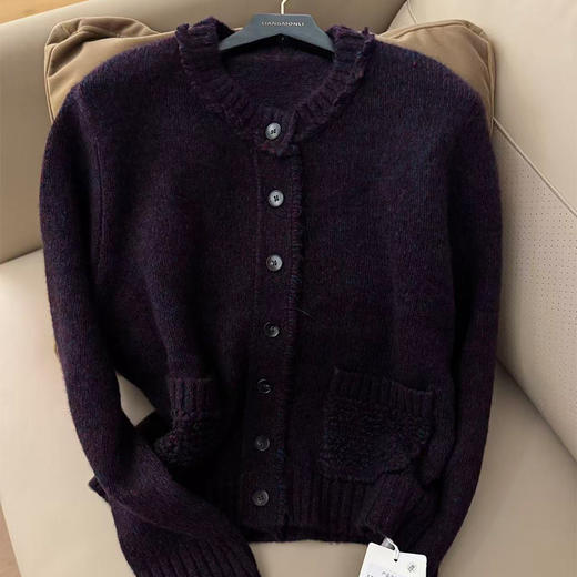 【预售7天】良木礼丝羊绒开衫（D25102829F） 商品图0