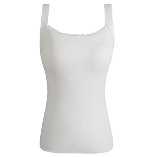 【秋冬好物】RAU羊毛蕾丝3D保暖背心【u型带胸垫】【福利品】 商品图4