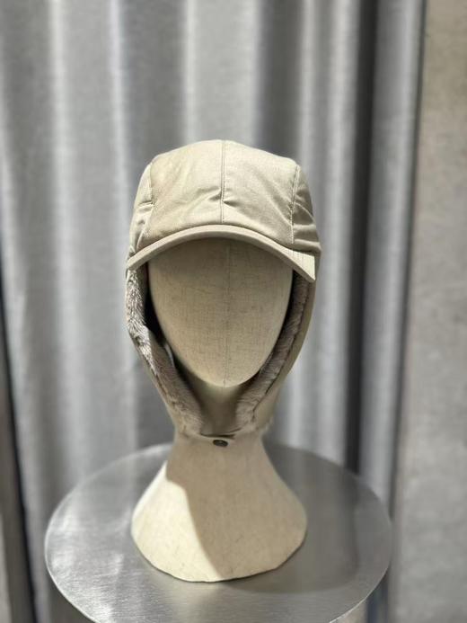 Yves Salomon - CHAPKA MADE WITH LORO PIANA FABRIC/MINK - DUNE - 女装 - 四角帽 - 沙色 商品图2