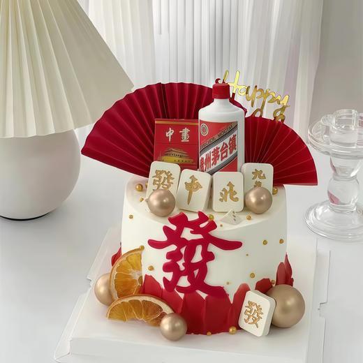 【中华茅台】叮当CAKE祝寿蛋糕-鲜果奶油蛋糕 商品图0