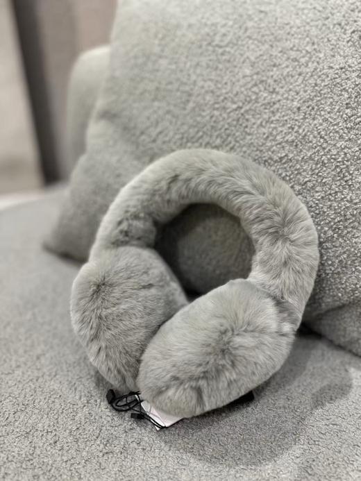 Yves Salomon - EARWARMER REX RABBIT - VANCOUVER - 配件 - 耳罩 - 浅蓝灰 商品图0