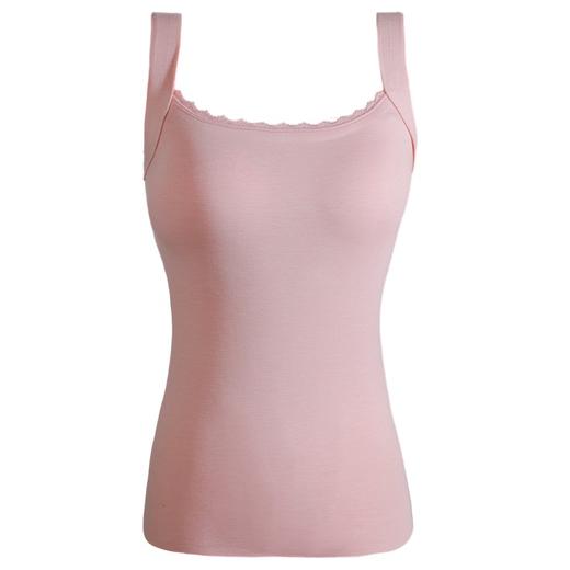 【秋冬好物】RAU羊毛蕾丝3D保暖背心【u型带胸垫】【福利品】 商品图1