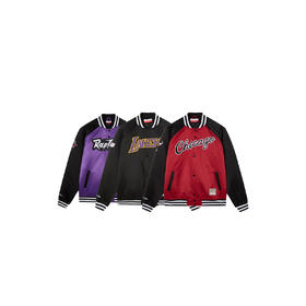 Mitchell&ness NEW VINTAGE夹克 NBA生活系列秋冬美式复古缎面夹克运动外套男