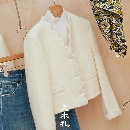 【特价不退不换】【部分现货】良木礼小香羊毛外套（Q8110） 商品图0