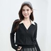 VogoPetite	PoloV领宽松上衣100%山羊绒	BP133F1607 商品缩略图3