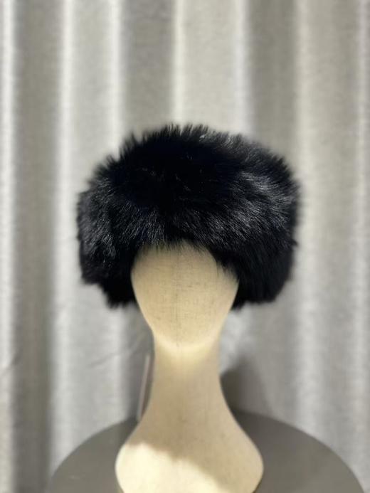 Yves Salomon - HEADBAND FOX - BLACK - 配件 - 头带 - 黑色 商品图0