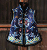 盛唐牡丹大师系列 | 真丝手绣水貂毛夹棉坎肩 商品缩略图0