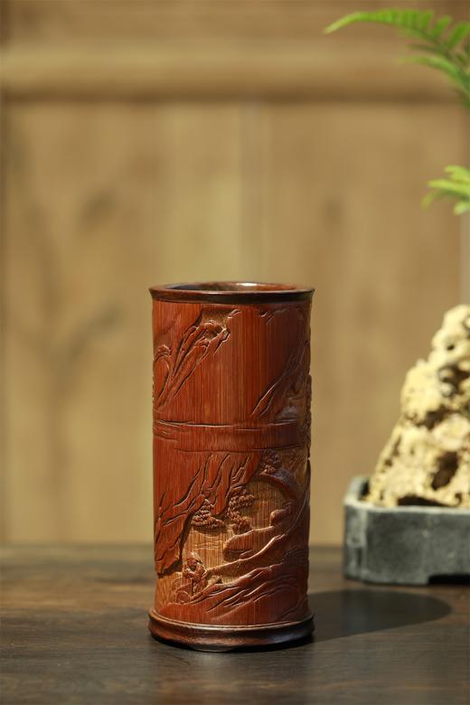 山行诗°竹雕小笔筒 商品图4