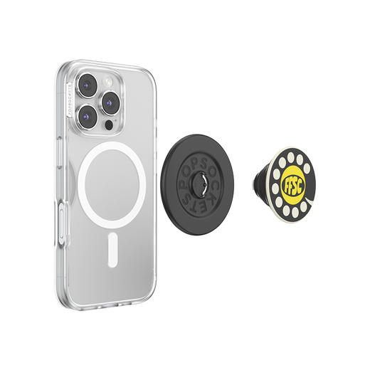 【快餐秘密俱乐部】快餐热线·MagSafe圆啪嗒 泡泡骚 x Jordan Howlett MAGSAFE磁吸手机气囊支架 Round圆啪嗒系列 黄色 商品图3