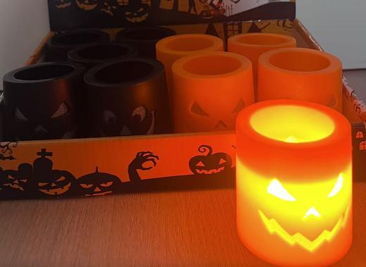 万圣-鬼脸蜡烛（混款） 商品图0