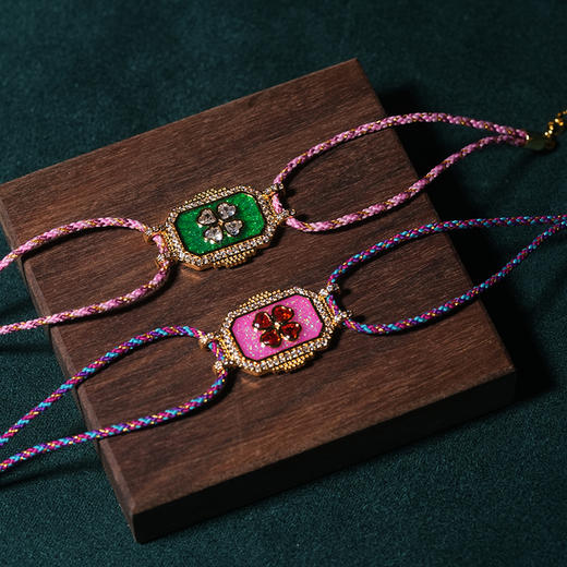 北京仓｜MYA-BAY-GREEN TREFLE BOHEME-守护符 四叶草 手链 ［比利时设计师］ 商品图2