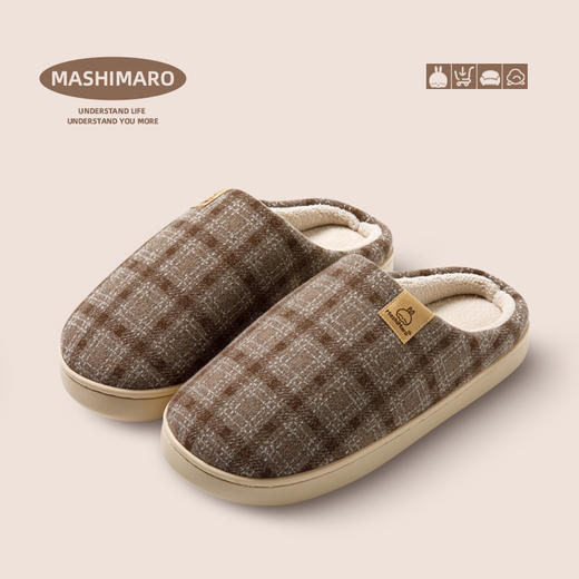 棉拖鞋流氓兔防滑简约新款室内家居秋冬天拖鞋 商品图0