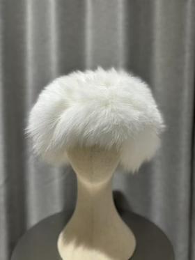 Yves Salomon - HEADBAND FOX - WHITE - 配件 - 头带 - 白色