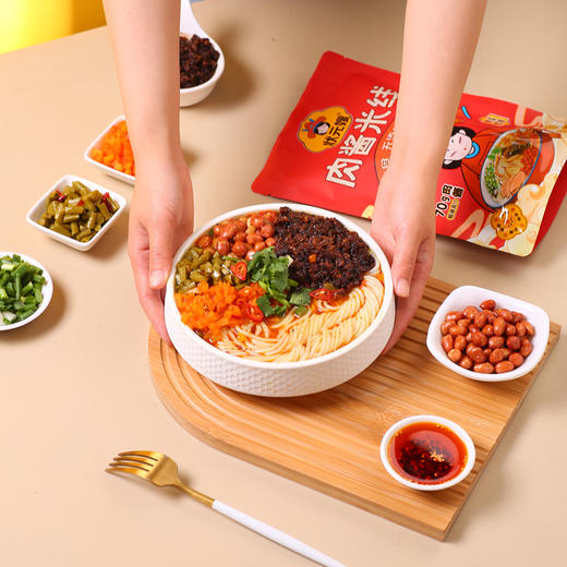 状元嫂 肉酱米线350克/袋  鲜香软滑 肉酱香浓 正宗徐州风味美食 方便速食 72小时发货 商品图1