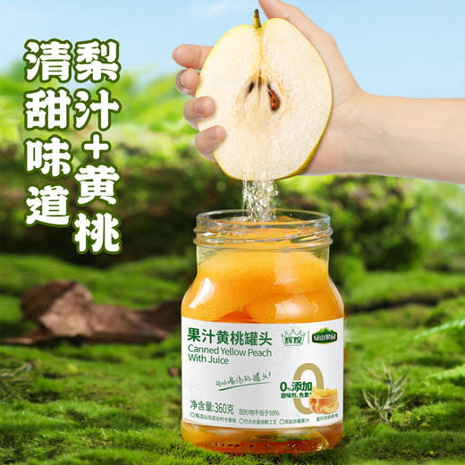 绿山果园 罐头360g*4罐 果汁水果罐头  即食低脂食品 优选原料 饱满多汁的口感  72小时发货 商品图5