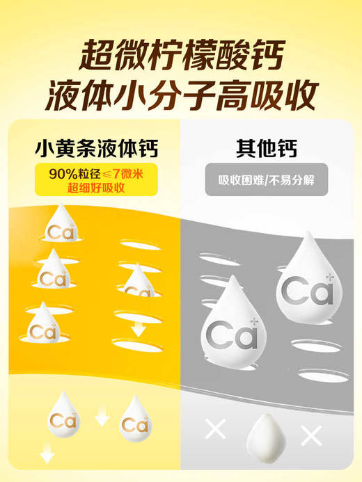 美国Dcal迪巧 小黄条plus液体钙儿童成长补钙D3（10ml*20条/盒） 商品图1