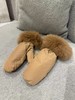 Yves Salomon - GLOVES MATTE TECHNICAL FABRIC - LIEGEOIS - 女装 - 滑雪手套 - 卡其色 商品缩略图0