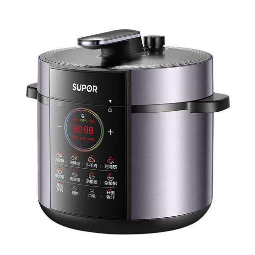 苏泊尔（SUPOR）电压力锅(510705)家用大容量双内胆多功能煮饭烹饪精准控温高压锅智能预约 SY-50YC588【双胆】 5L 商品图1