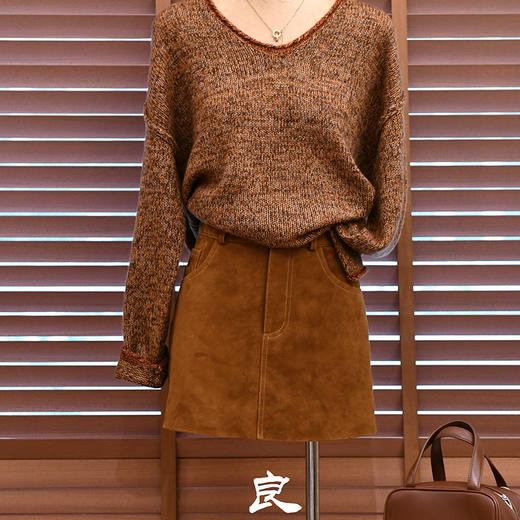【部分现货】良木礼山羊反绒面短裙（Q259160） 商品图2