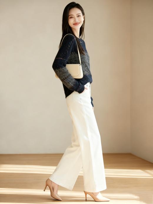 臣禾	【亮片条纹衫】慵懒套头针织衫	JZ253091275 商品图4