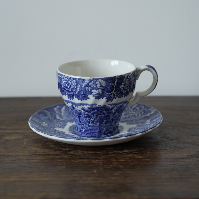 英国Wood&Sons青花瓷咖啡杯碟