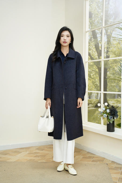 预售 臣禾	【花苞袖口大衣】翻领中长款毛呢外套	JZ254080581 商品图7