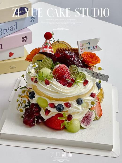 鲜花水果蛋糕（鲜花水果随季节变化/介意勿拍/提前3小时预订） 商品图1