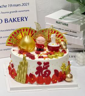 【祝寿蛋糕18】叮当CAKE祝寿蛋糕-鲜果奶油蛋糕8