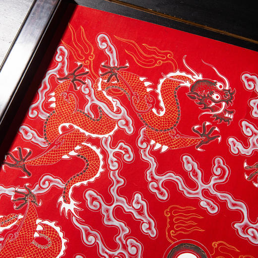 清代宫廷手绘龙纹御用宫绢 商品图6