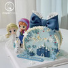 【私人订制】冰雪奇缘艾莎公主主题系列动物奶油鲜果蛋糕 商品缩略图2