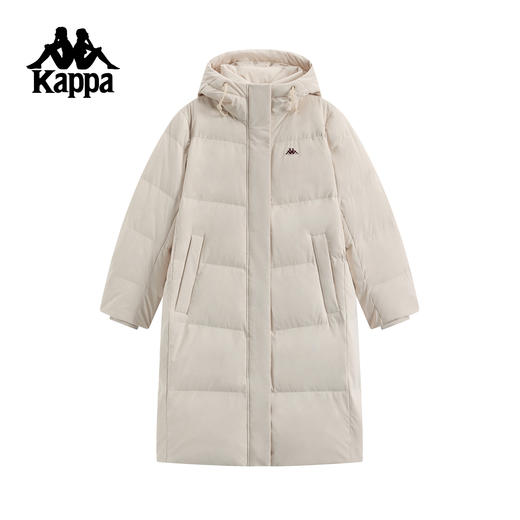 Kappa 2025冬季新款 连帽长款保暖羽绒服 女K0F82YY23 商品图1
