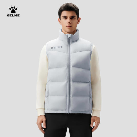 卡尔美马甲男运动秋季新款足球跑步训练棉坎肩背心加厚外套8261MJ1007 商品图1