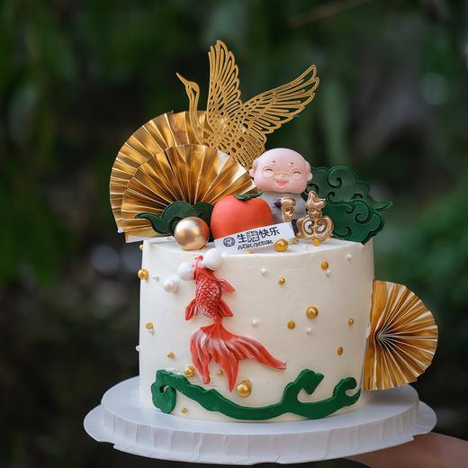 【福寿年年】叮当CAKE祝寿蛋糕-鲜果奶油蛋糕 商品图0